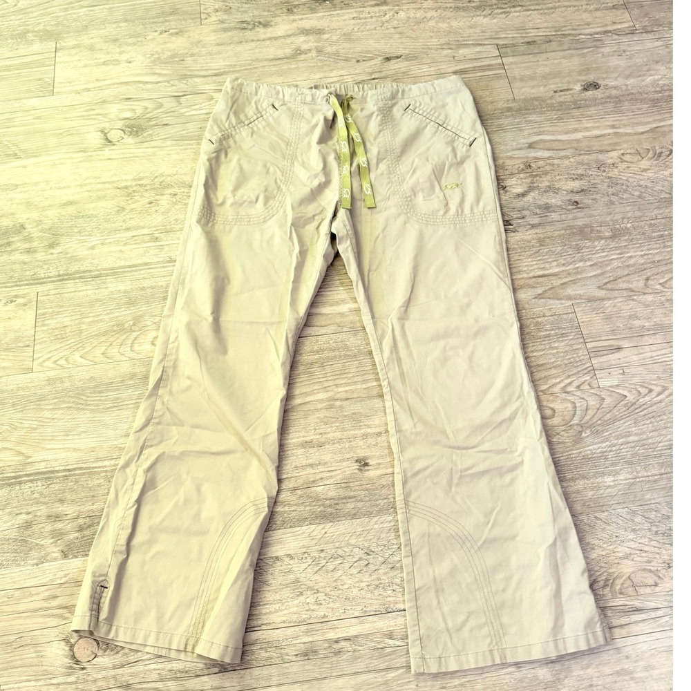 IguanaMed Style 5500 Women XL Khaki Tan Scrub Pants Elastic Waist Drawstring